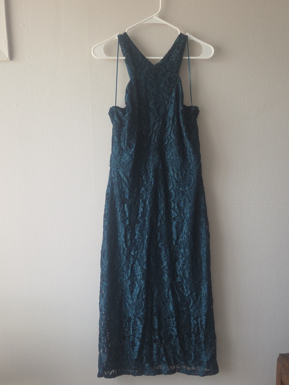 Sam Edelman Teal Lace Maxi Dress